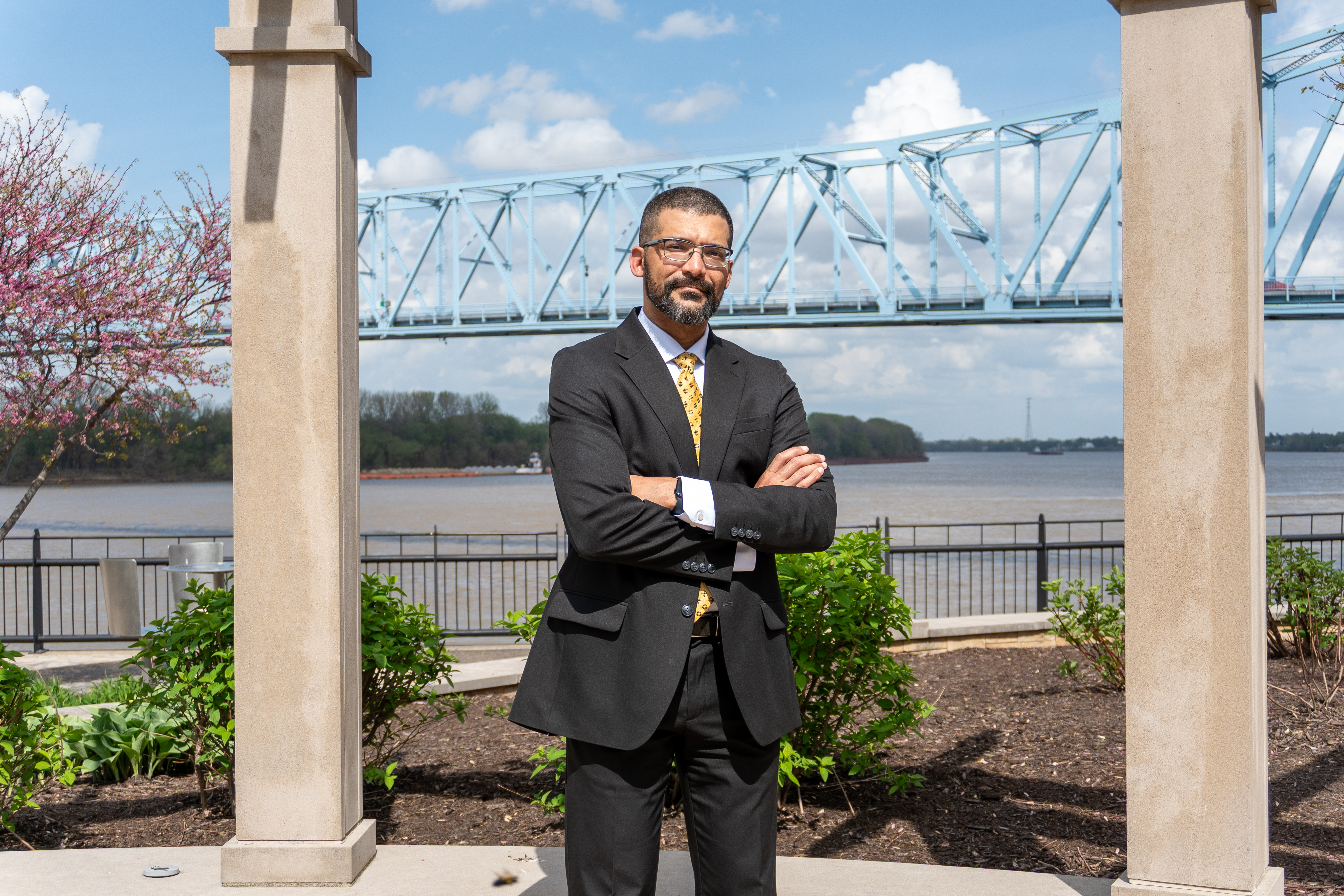 Phillip Page at the Owensboro riverfront